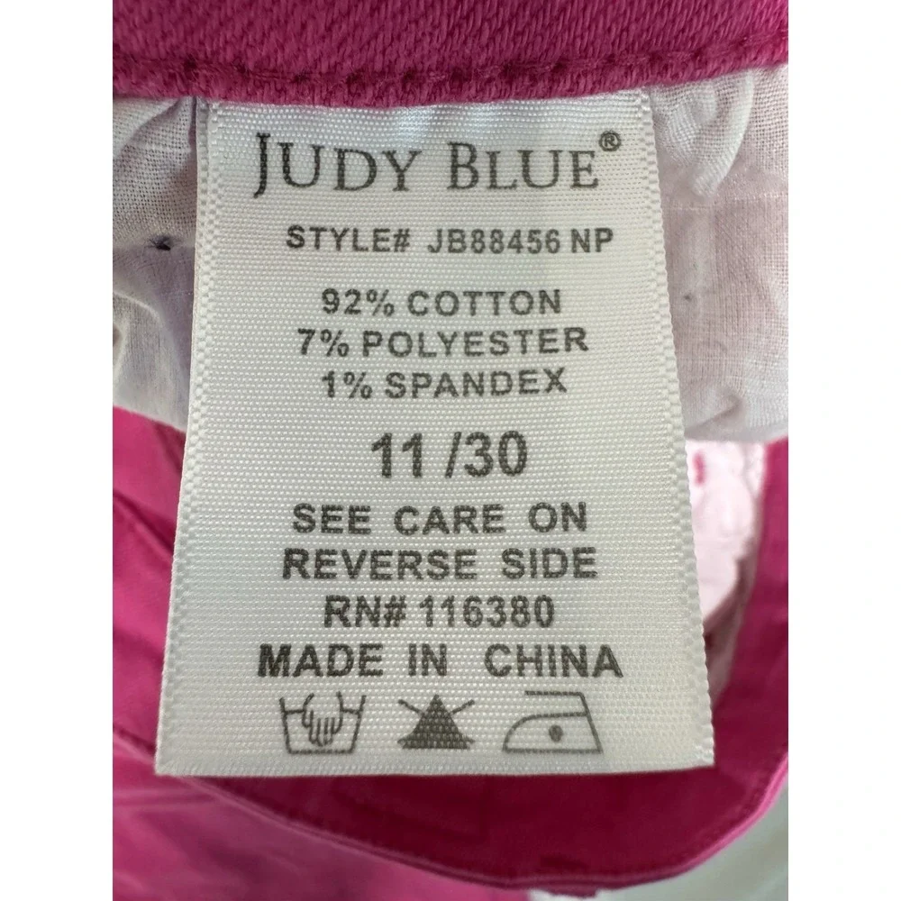 Judy Blue Daphne High Rise Slim Fit Pink Women's Size 11/30 Preppy City
